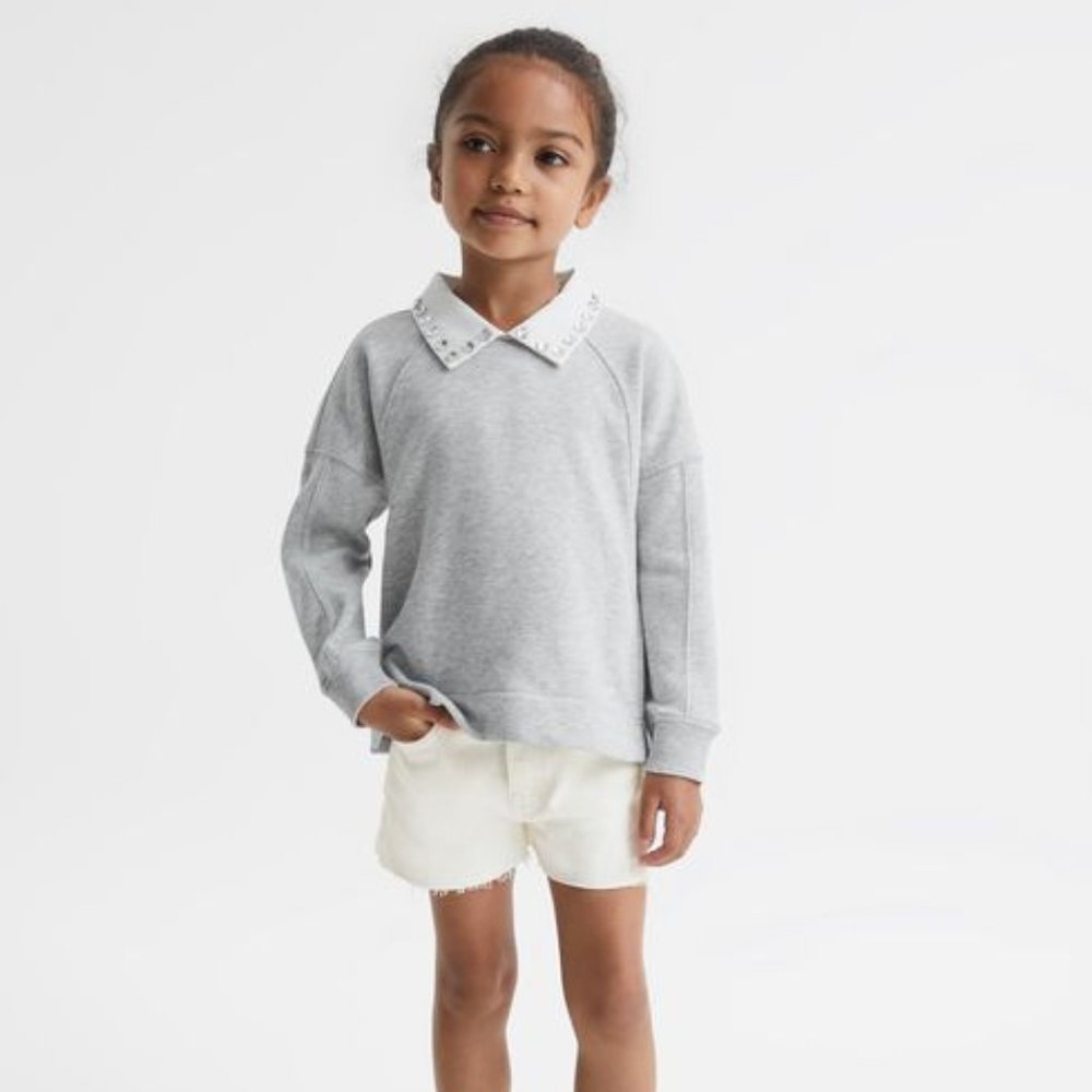REISS MILA JR JUNIOR DENIM SHORTS